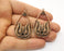 2 Copper Charms Antique Copper Plated Charms (48x26mm)  G18872