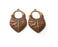 2 Copper Charms Antique Copper Plated Charms (40x24mm)  G18891