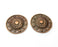 2 Copper Charms Antique Copper Plated Charms (35mm)  G18384