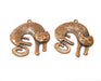 2 Cat Charms Antique Copper Plated Charms (45x42mm)  G18390