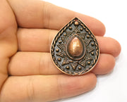 Copper Drop Charms Antique Copper Plated Charms (44x35mm) G18400