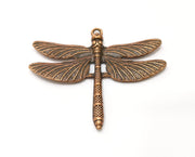 Dragonfly Pendant Large Pendant Antique Copper Plated Pendant (69x61mm)  G18405