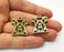 2 Antique Bronze Robe Chest Charms Antique Bronze Plated Charms (28x23mm)  G18923