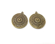 4 Antique Bronze Charm Antique Bronze Plated Charm (28x25mm) G18932