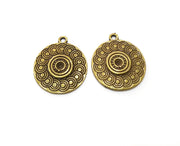 4 Antique Bronze Charms Antique Bronze Plated Charms (24x21mm)  G18939