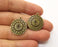 4 Antique Bronze Charms Antique Bronze Plated Charms (24x21mm)  G18939