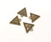 10 Antique Bronze Charms Antique Bronze Plated Charms (18x17mm)  G18950