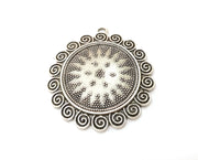 Sun Charms Antique Silver Plated Charms (55x49mm)  G18968