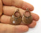 2 Copper Charms Antique Copper Plated Charms (35x23mm)  G18974