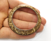 2 Coconut Wood Findings Coconut Tree Natural Spacer Charm 62 mm  G19338