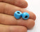 8 Cube Sky Blue Glass Beads 10x10 mm (4mm beads inner size) G19017