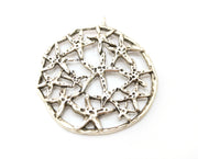 Silver Starfish Pendant Antique Silver Plated Pendant (66x57mm)  G19549