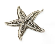 Silver Starfish Pendant Antique Silver Plated Pendant (62x60mm)  G19111