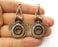 2 Copper Charms Antique Copper Plated Charms (56x28mm) G18523