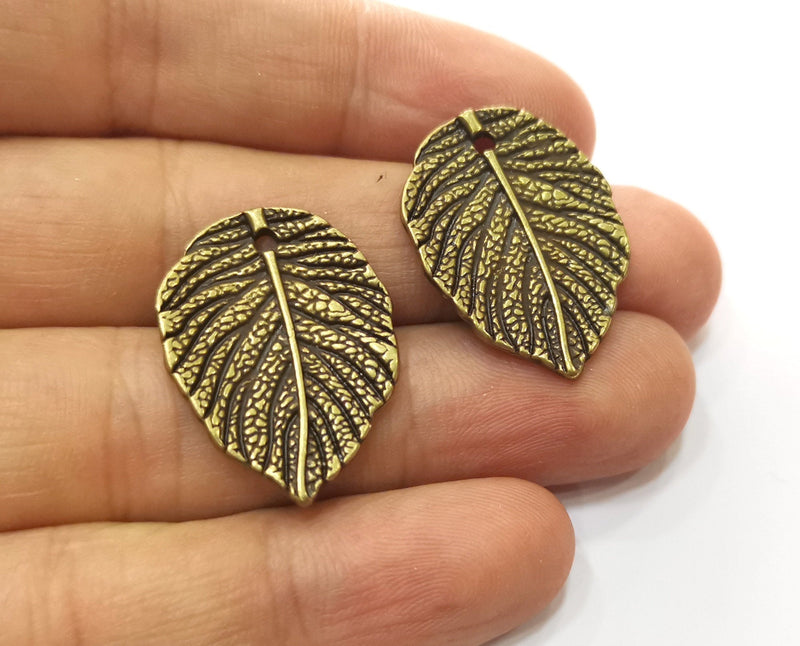 4 Leaf Charms Antique Bronze Plated Charms (28x21mm)  G18535