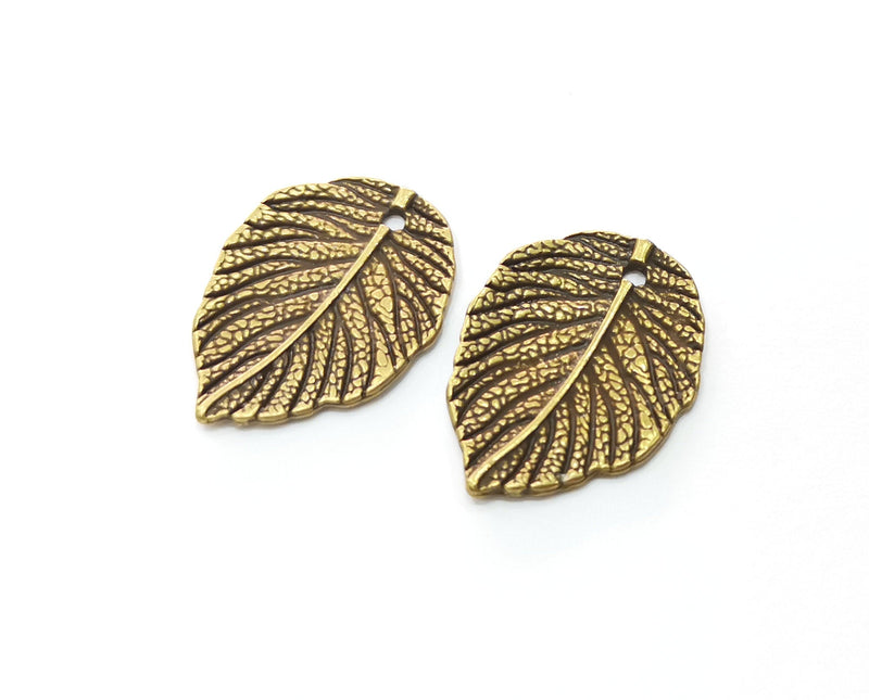 4 Leaf Charms Antique Bronze Plated Charms (28x21mm)  G18535