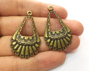 2 Antique Bronze Charms Antique Bronze Plated Charms (44x26mm)  G18539