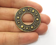 2 Antique Bronze Charms Antique Bronze Plated Charms (37mm) G18540
