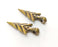 2 Antique Bronze Arrowhead Charms Antique Bronze Plated Charms (47x20mm) G18541
