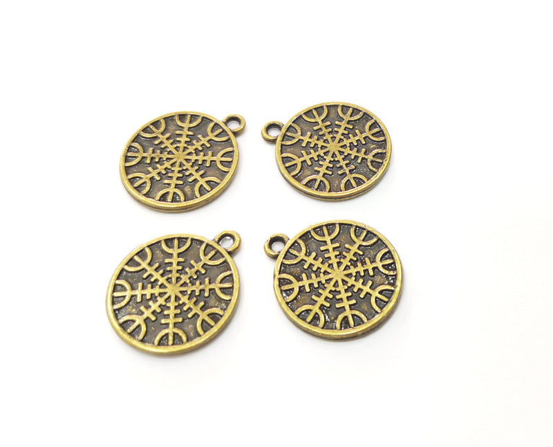 4 Antique Bronze Charms Antique Bronze Plated Charms (23x20mm) G18548