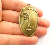 2 Antique Bronze Charms Antique Bronze Plated Charms (52x30mm)  G18550