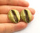 2 Large Cowrie Shell Bronze Charms Antique Bronze Plated Charms  (29x24mm)  G18559