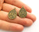 5 Antique Bronze Charms Antique Bronze Plated Charms (26x18mm)  G18569
