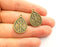 5 Antique Bronze Charms Antique Bronze Plated Charms (26x18mm)  G18569