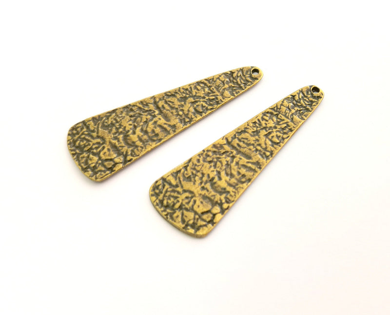 2 Antique Bronze Charms Antique Bronze Plated Charms (54x19mm)  G18572