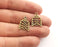 10 Antique Bronze Charms Connector Antique Bronze Plated Charms (19x13mm)  G18574