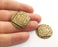 2 Antique Bronze Charms Antique Bronze Plated Charms (30mm)  G18581