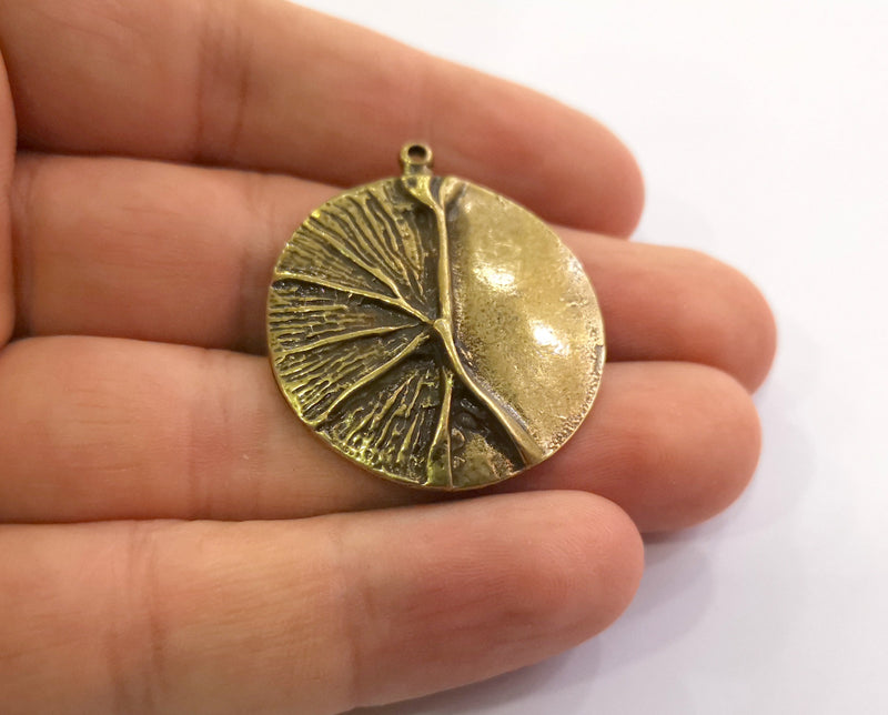 2 Antique Bronze Charms Antique Bronze Plated Charms (37x32mm)  G18608