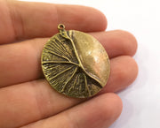 2 Antique Bronze Charms Antique Bronze Plated Charms (37x32mm)  G18608