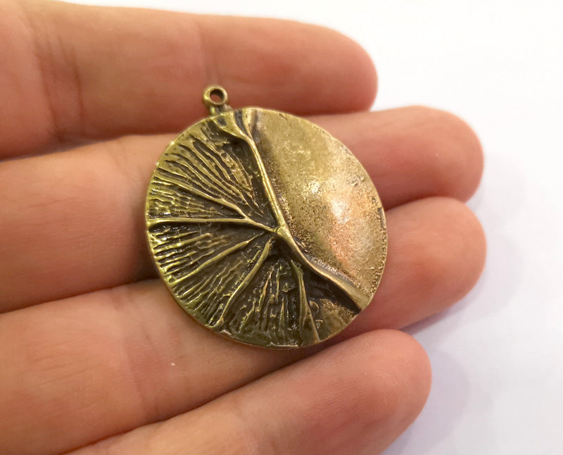 2 Antique Bronze Charms Antique Bronze Plated Charms (37x32mm)  G18608