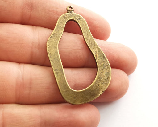 2 Antique Bronze Charm Antique Bronze Plated Charm (49x27mm) G18621