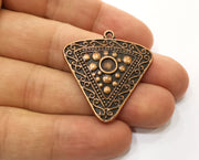 2 Copper Charms Antique Copper Plated Charm (36x35mm) G19220