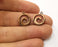 10 Wave Charms Antique Copper Plated Charms (17x14mm)  G19222