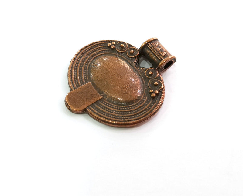Copper Pendant Antique Copper Plated Pendant (42x36mm)  G18629