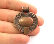 Copper Pendant Antique Copper Plated Pendant (42x36mm)  G18629