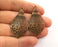 2 Copper Charms Antique Copper Plated Charms (44x23mm)  G18632