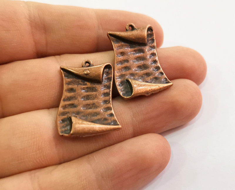 4 Letter Charms Antique Copper Plated Charms (29x20mm) G18635