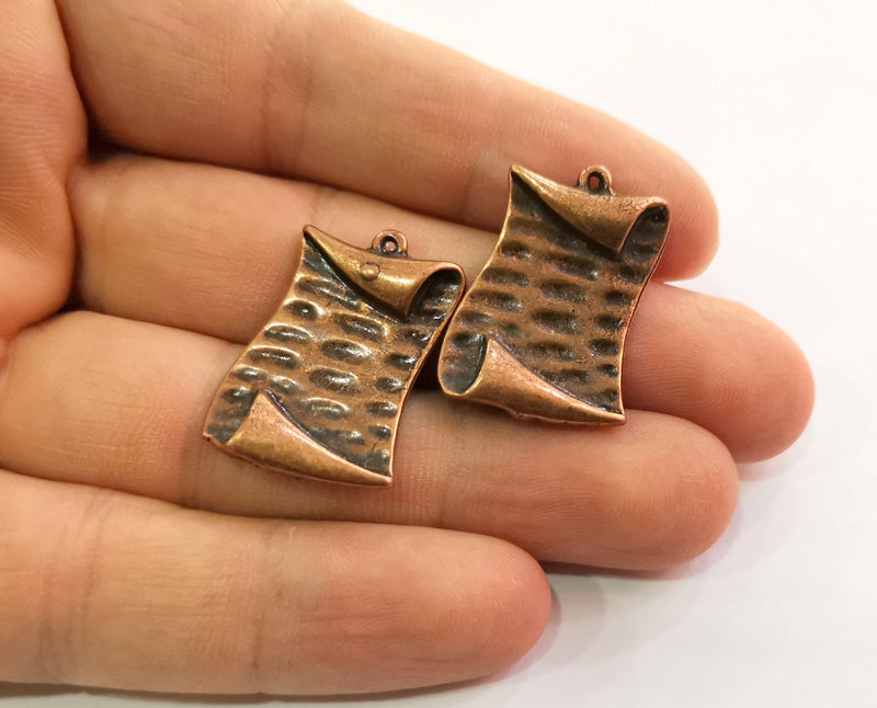 4 Letter Charms Antique Copper Plated Charms (29x20mm) G18635