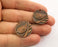 4  Copper Bird, Branch Charms Antique Copper Plated Charms (23mm) G18638
