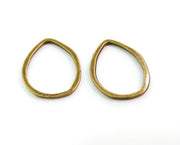 4 Antique Bronze Charms Antique Bronze Plated Charms (39x29mm)  G18642