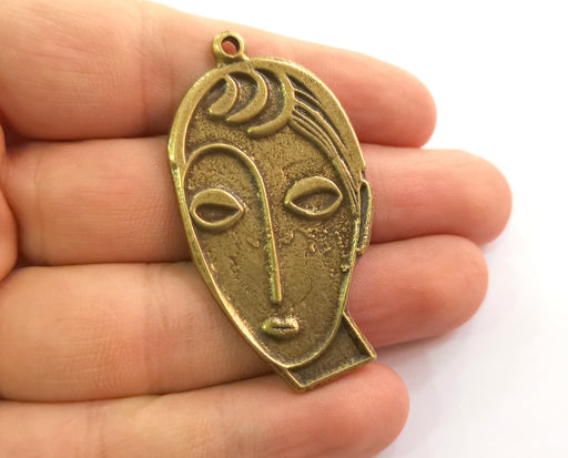 2 Antique Bronze Charms Antique Bronze Plated Charms (53x28mm)  G18643