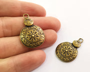 2 Antique Bronze Charms Antique Bronze Plated Charms (33x22mm)  G18646