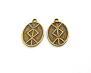 4 Antique Bronze Charms Antique Bronze Plated Charms (26x17mm)  G18647