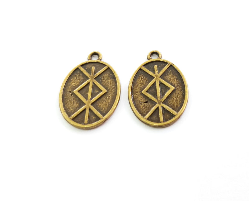 4 Antique Bronze Charms Antique Bronze Plated Charms (26x17mm)  G18647