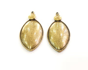 2 Antique Bronze Charm Antique Bronze Charm (46x22mm) G18649