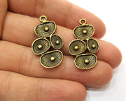 2 Reef Charms Antique Bronze Plated Charms (34x18mm) G19247